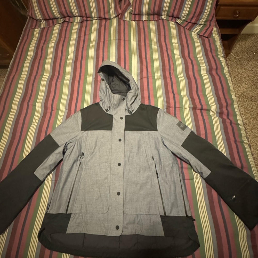 The North Face Black and Gray Ski Jacket